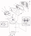 Page A Diagram and Parts List for VH611300AJ 2008 Campbell Hausfeld Compressor